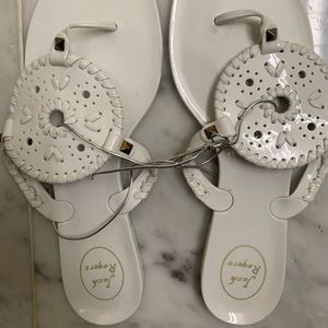 Jack Rogers studded Georgica jellies flip flops